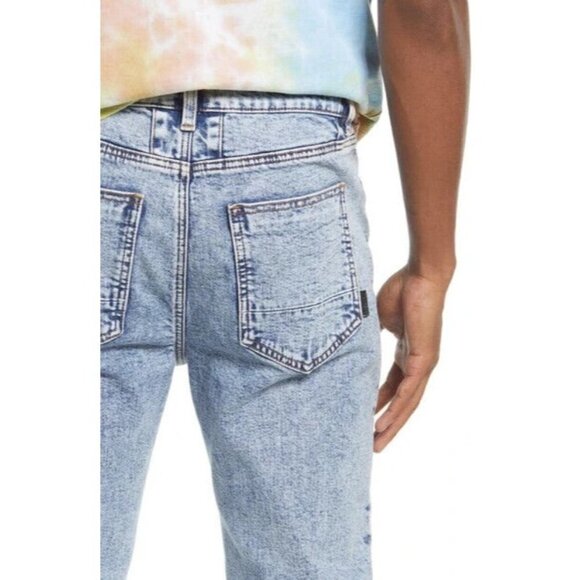 six week Residency BNWOT  slim straight jeans sz 31 button fly acid indigo - Picture 10 of 10